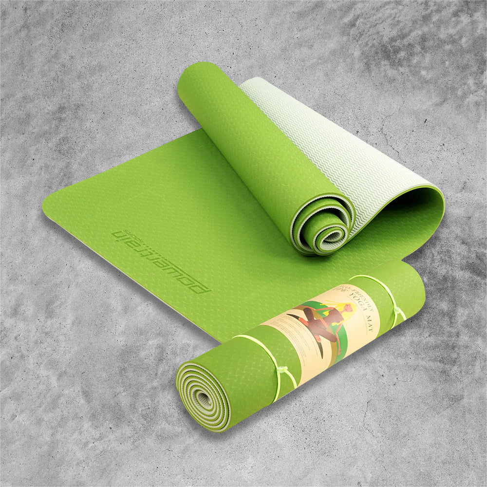 WELLDAY Yoga Mat Green Succulents and Cactus Plants and Flowers Non Slip  Fitness Exercise Mat Extra Thick Yoga Mats for home workout, Pilates, Yoga