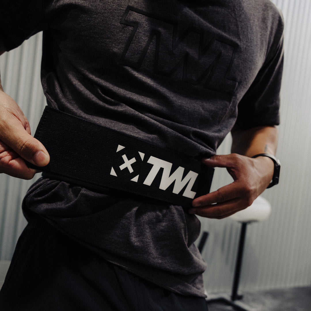 TWL - HYBRID VELCRO LIFTING BELT - BLACK