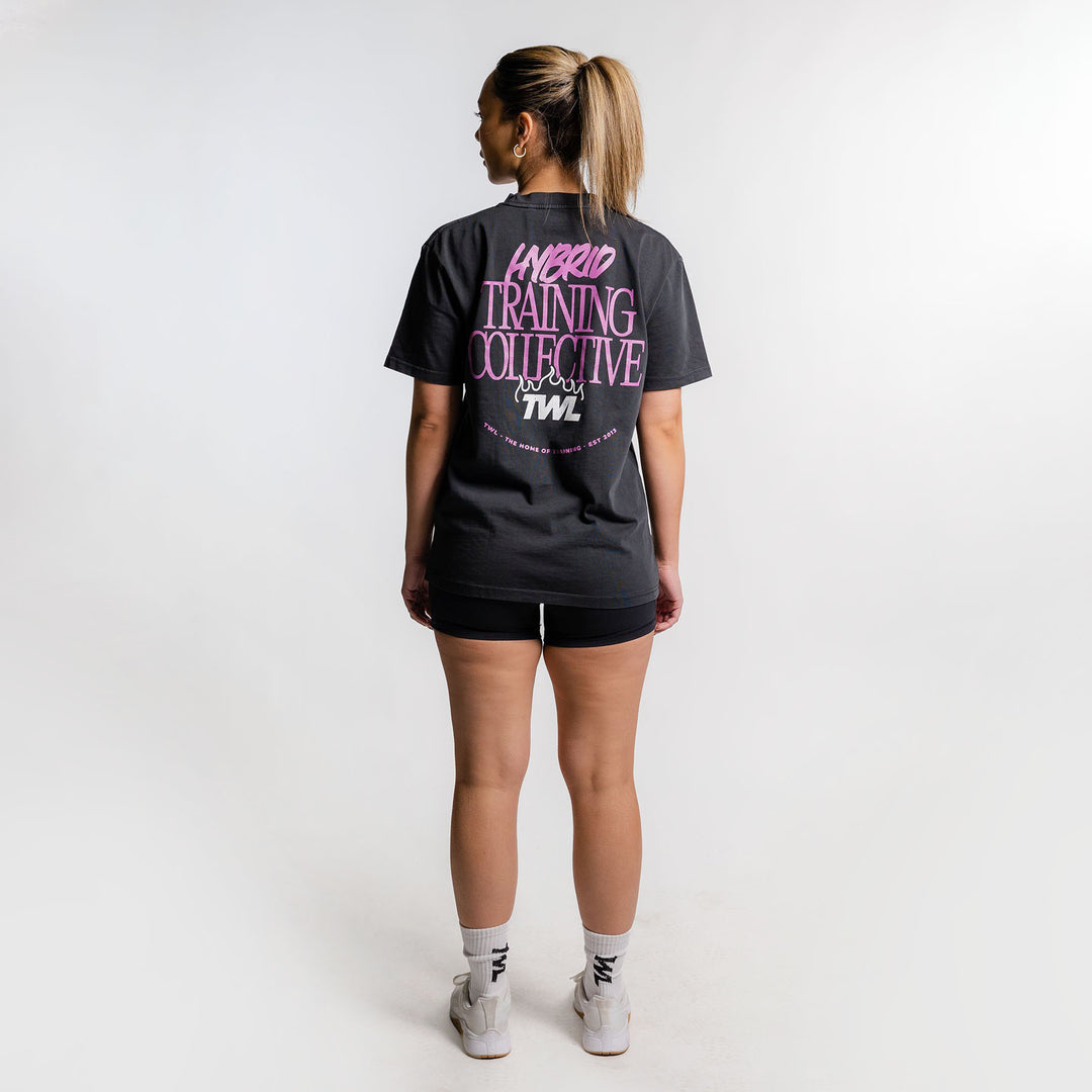 TWL - LIFESTYLE OVERSIZED T-SHIRT - TRAINING COLLECTIVE - WASHED BLACK