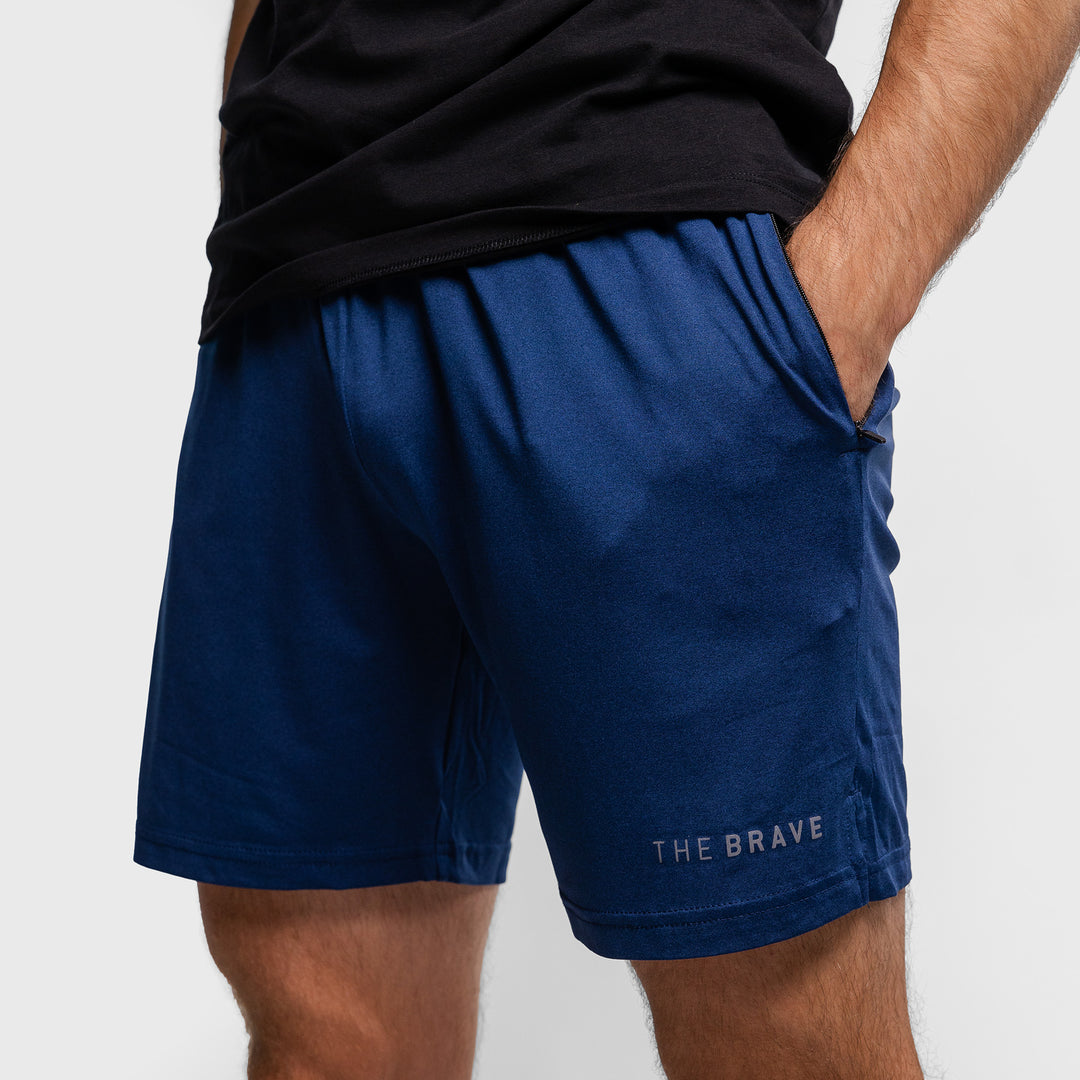 THE BRAVE - MEN'S AMPLIFY SHORTS - DARK NAVY HEATHER