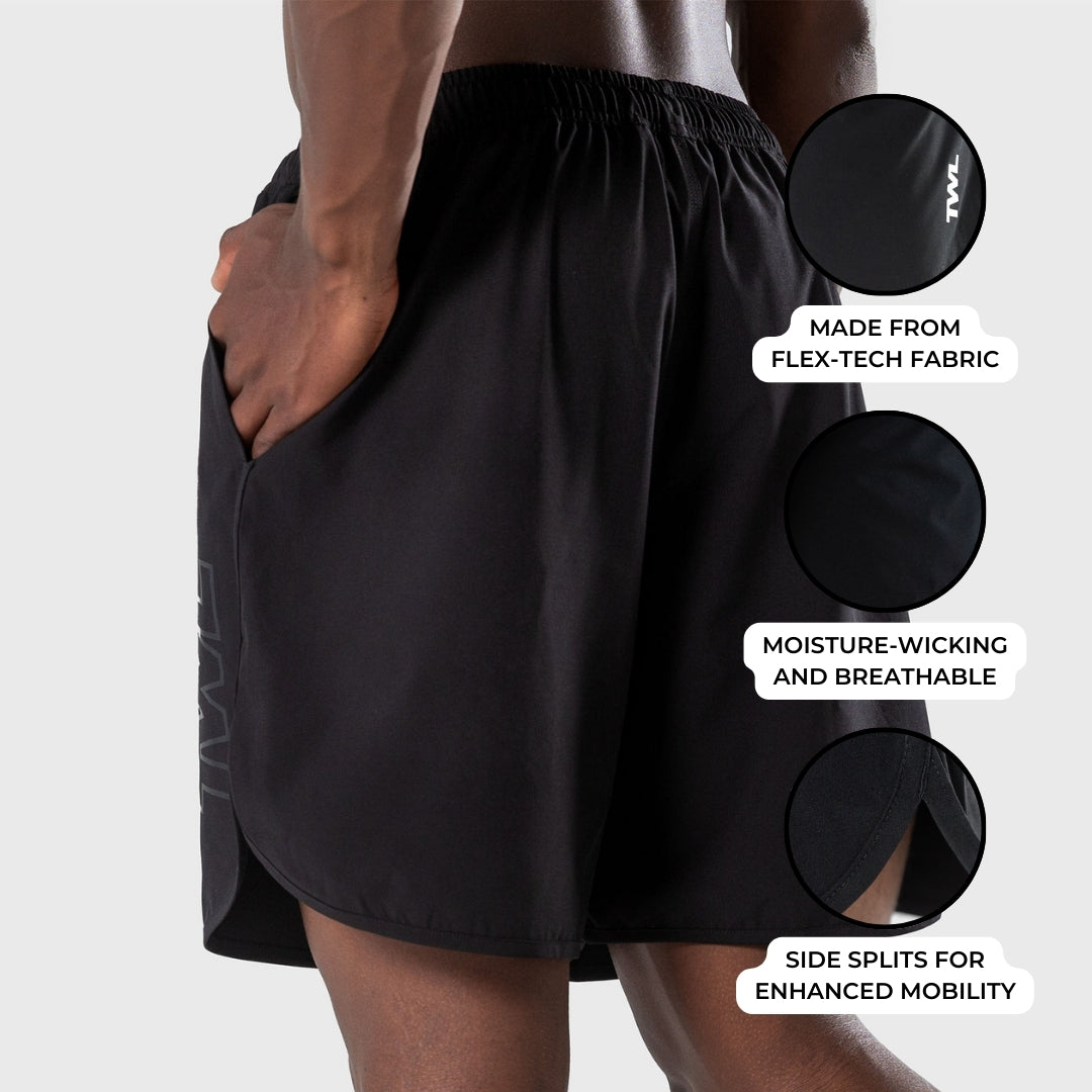 TWL - MEN'S FLEX SHORTS - ATHLETE/BLACK