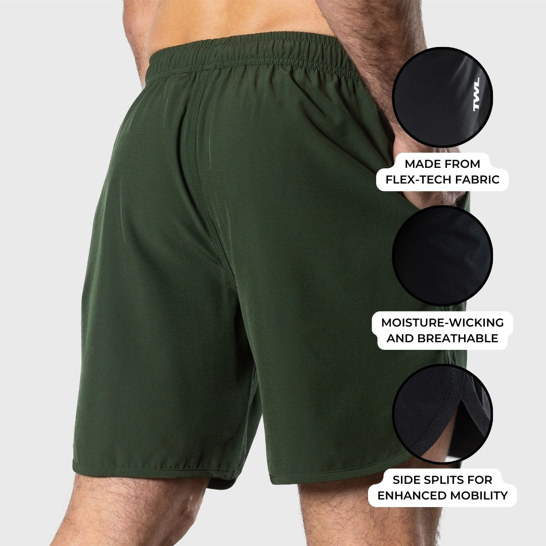 TWL - MEN'S FLEX SHORTS - DARK KHAKI