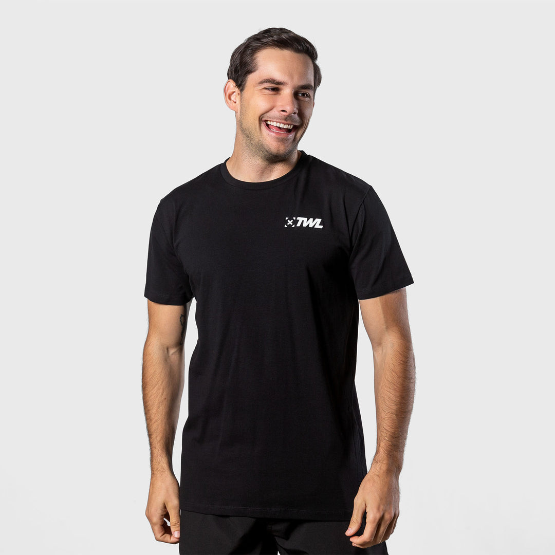 TWL - MEN'S EVERYDAY T-SHIRT SL - BLACK/WHITE