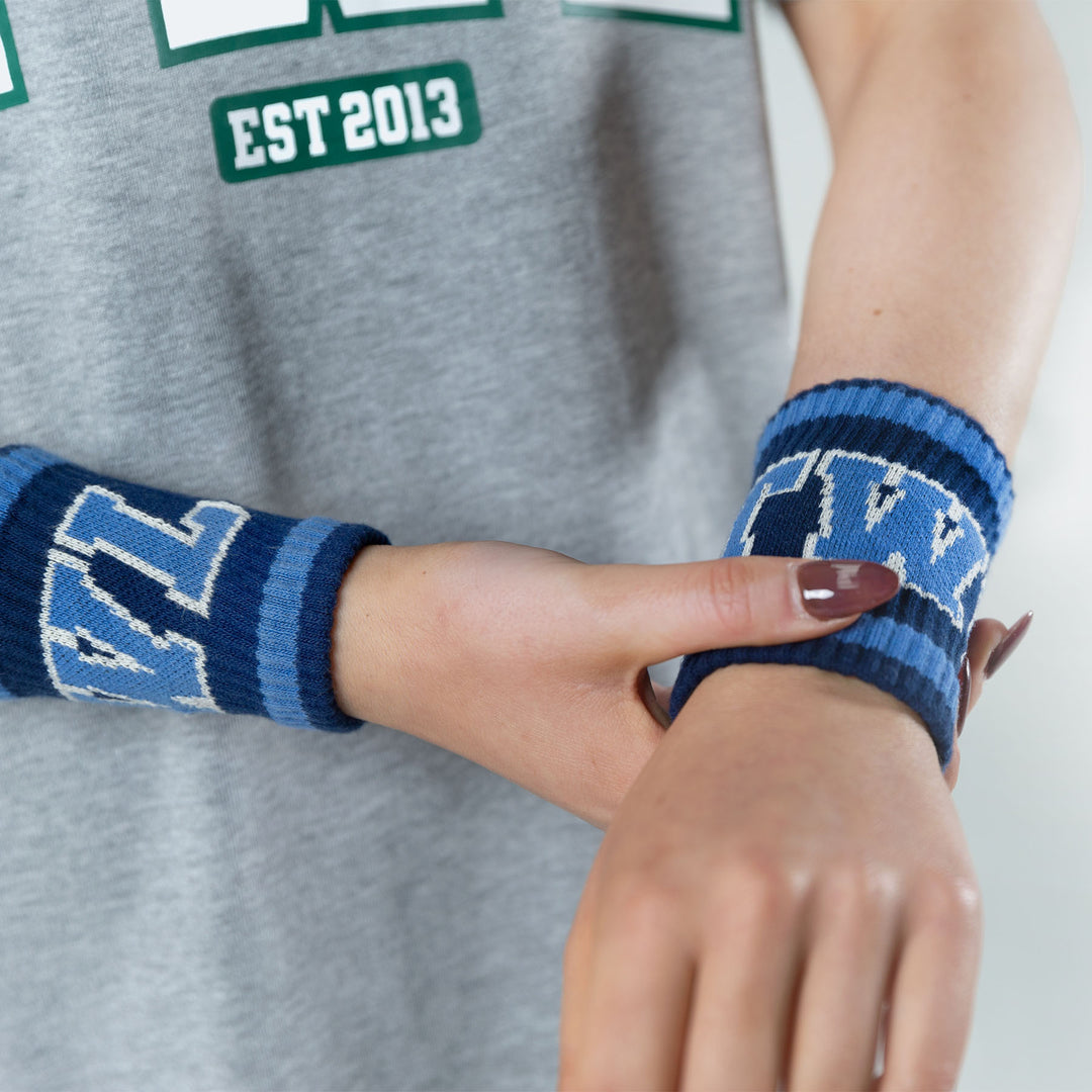 TWL - EVERYDAY KNITTED WRISTBANDS - VARSITY/NAVY - PAIR