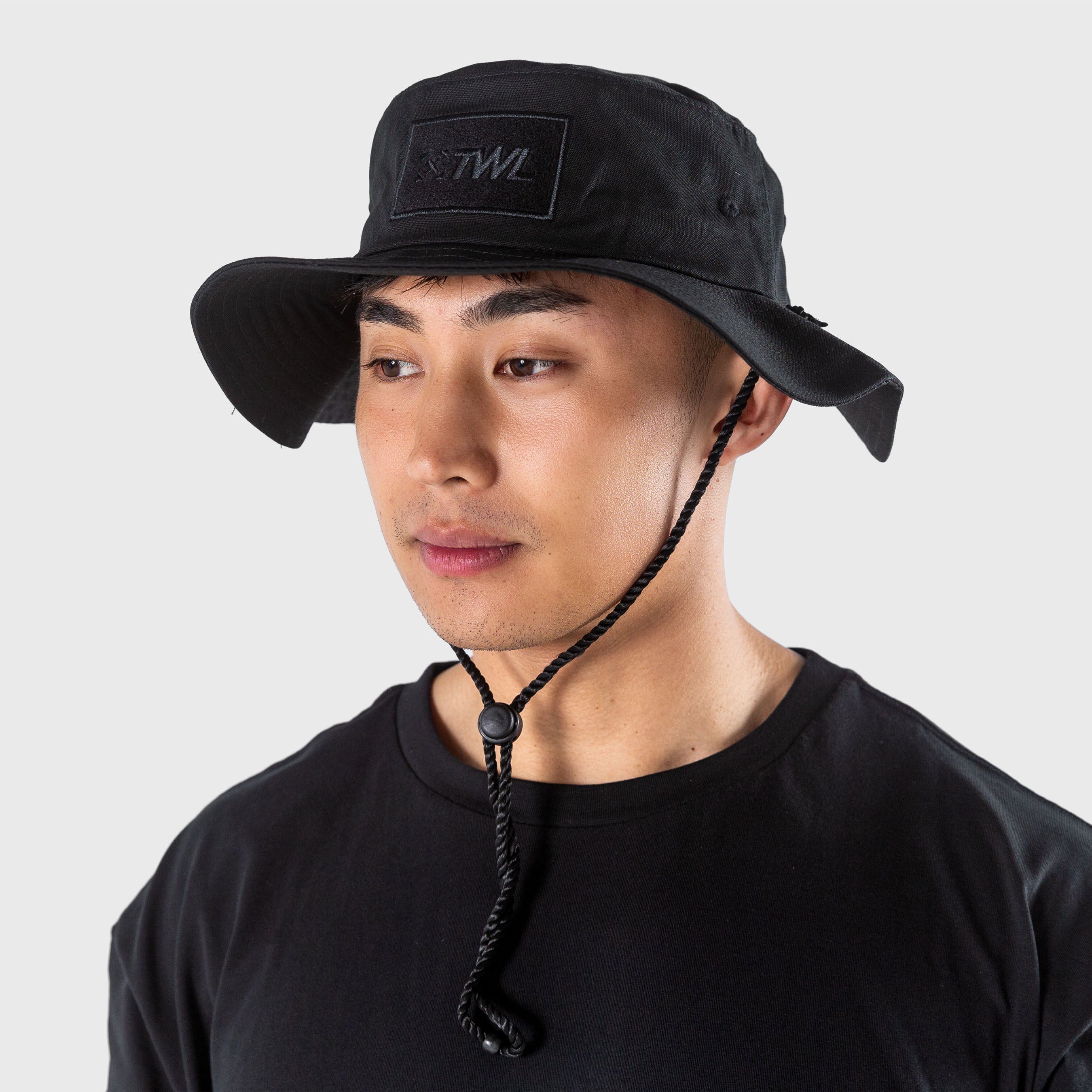 TWL - BOONIE HAT WITH VELCRO PATCH - BLACK/BLACK – The WOD Life