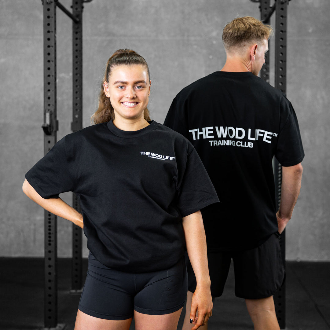 TWL - LIFESTYLE OVERSIZED T-SHIRT - TRAINING CLUB - BLACK/WHITE