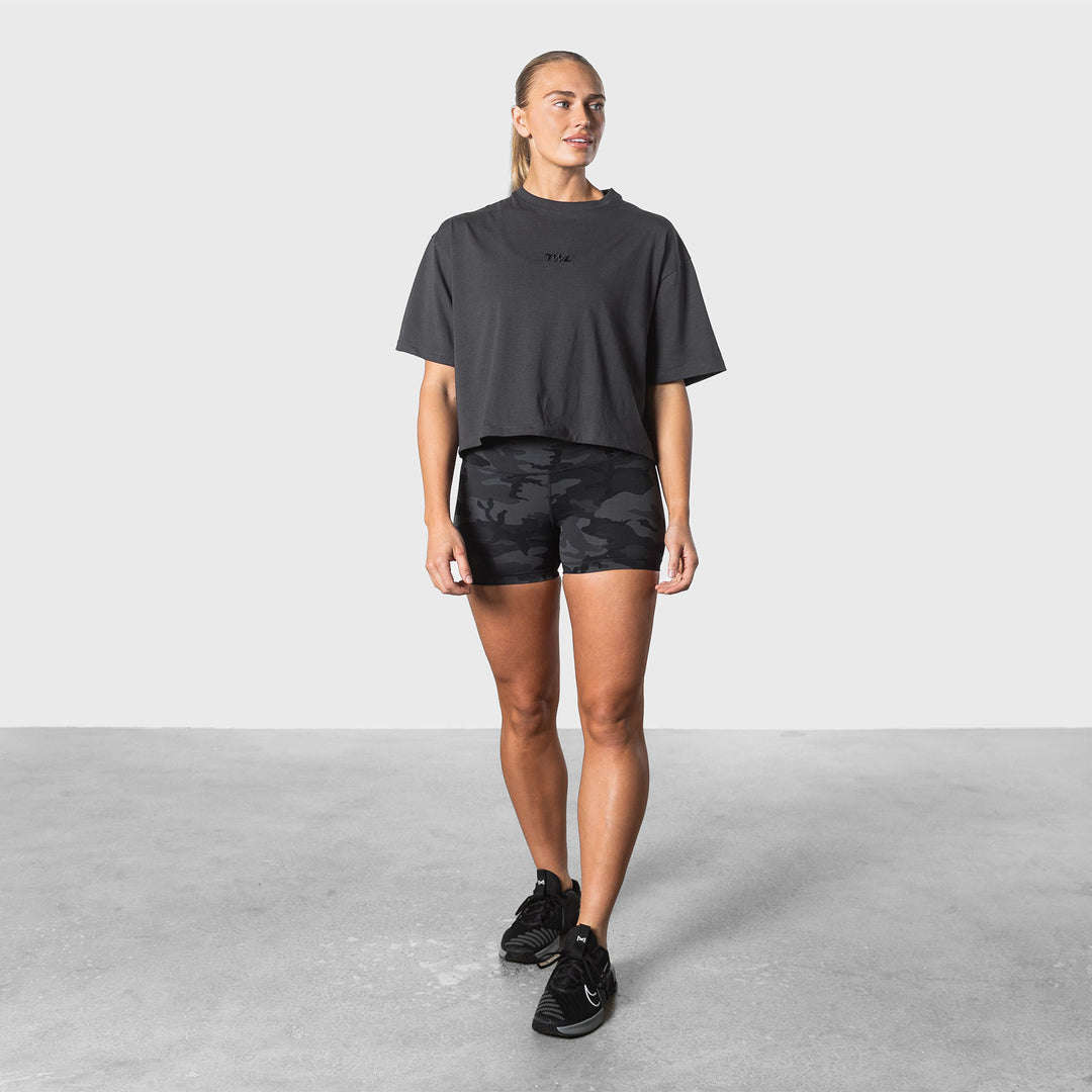 TWL - WOMEN'S OVERSIZED CROPPED T-SHIRT - PHANTOM