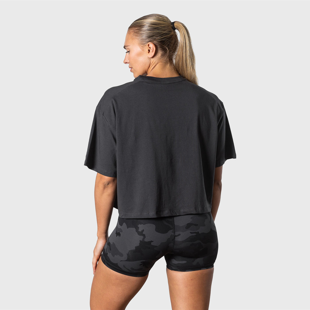 TWL - WOMEN'S OVERSIZED CROPPED T-SHIRT - PHANTOM