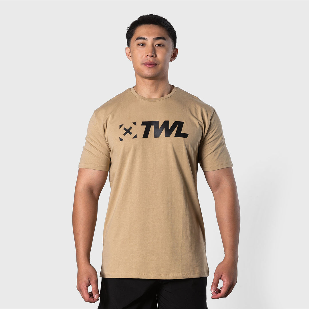 TWL - MEN'S EVERYDAY T-SHIRT - SAND/BLACK