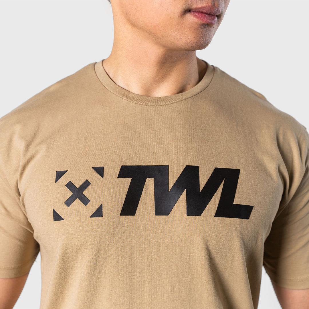 TWL - MEN'S EVERYDAY T-SHIRT - SAND/BLACK