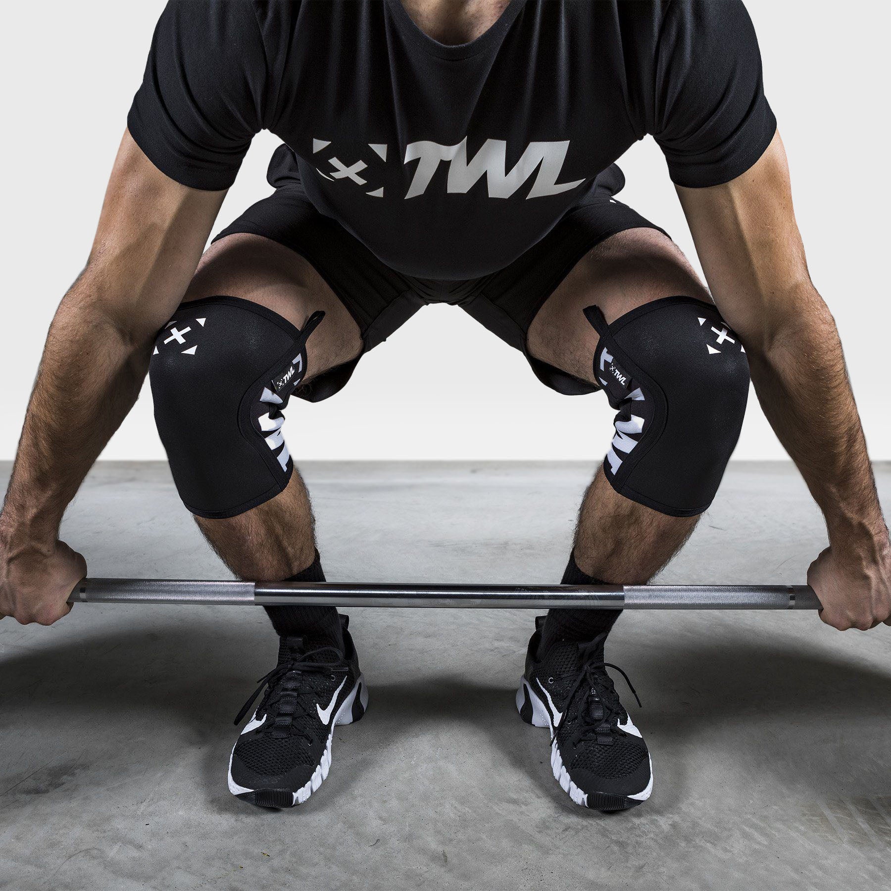 TWL - EVERYDAY KNEE SLEEVES (PAIR) - 5mm & 7mm - CORE BLACK/WHITE – The ...